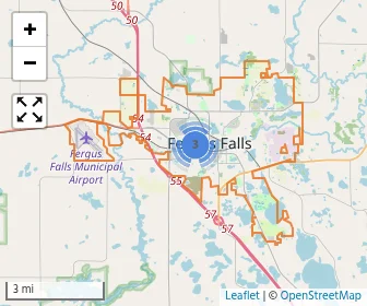 Area schools map